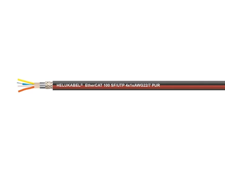 HELUKABEL® EtherCAT-P100S-L CAT.5e SF/UTP PUR CHAIN