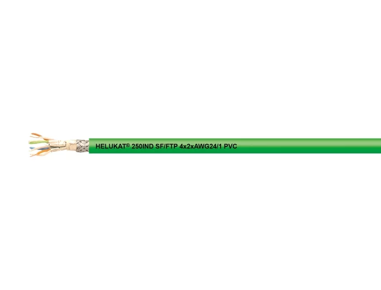 HELUKAT® 250IND CAT.6 SF/FTP PVC STATIC