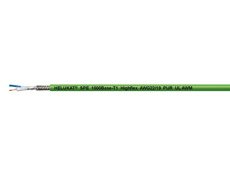 HELUKAT® SPE Type C 1000BASE-T1 THICK SF/UTP PUR CHAIN