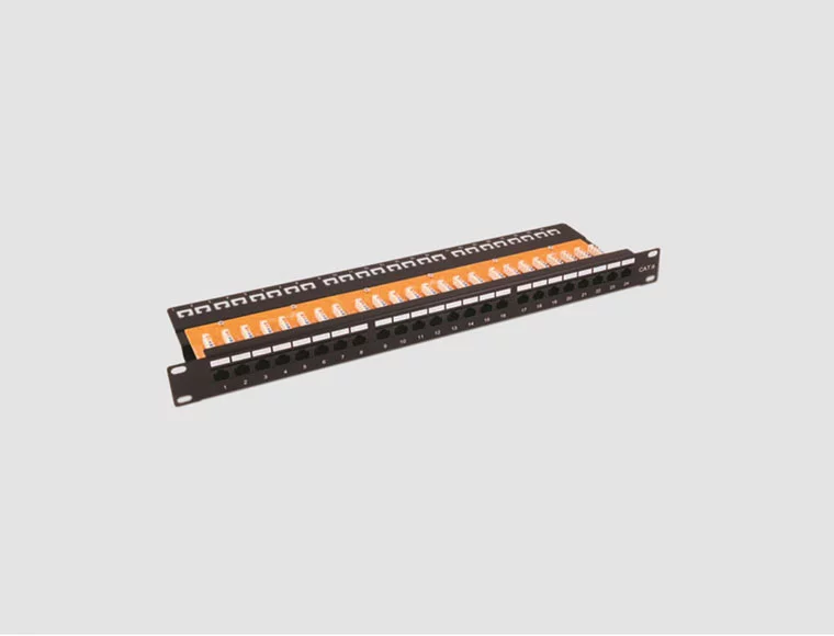 Patchpanel CAT.6E 24P GY unshielded