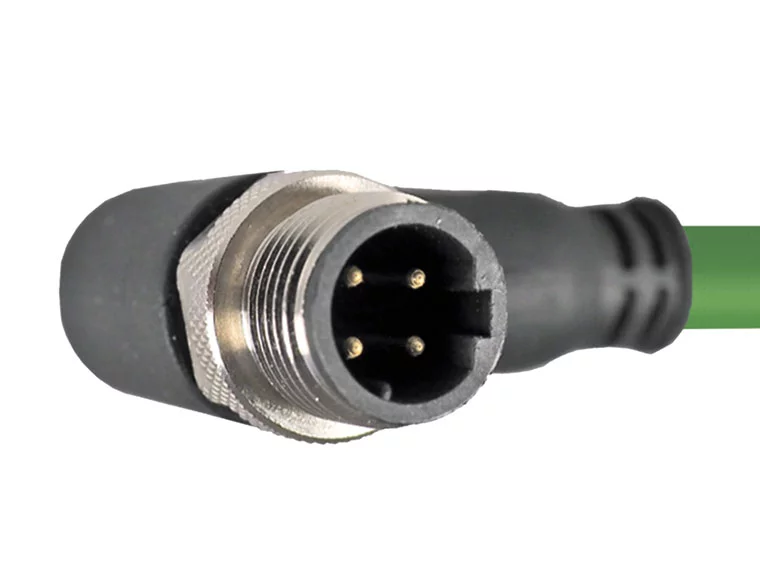 HELUKAT® CONNECTING SYSTEMS® INDUSTRY PROFInet A M12-D(male)-IP67 90°
