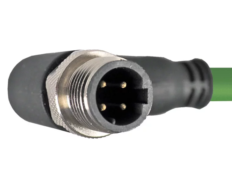 HELUKAT® CONNECTING SYSTEMS® INDUSTRY PROFInet B M12-D(male)-IP67 90°