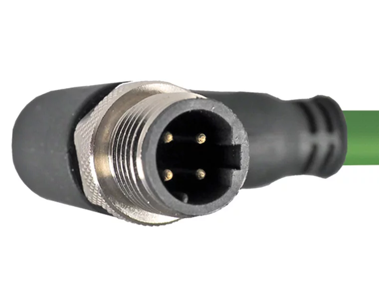 HELUKAT® CONNECTING SYSTEMS® INDUSTRY PROFInet C PUR M12-D(male)-IP67 90°